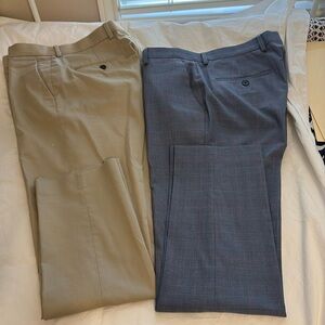 Two pair dress slacks in size 28/30